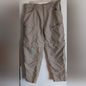 The North Face Mens Tan Large Convertible Hiking Pants/Shorts
